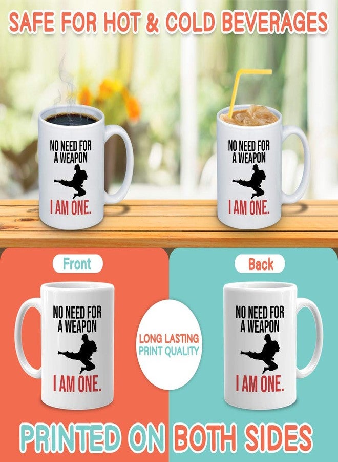 Bubble Hugs Martial Arts Coffee Mug 11 oz, Black Belt Karate Jiu Jitsu Kung Fu Taekwondo Judo Aikido Sensei Lesson Fighting Self Defense, White - Image 3